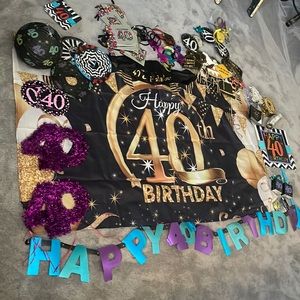 40th birthday celebration decor